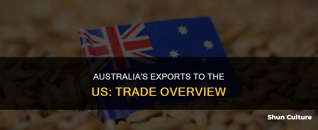 what does australia export to the united states