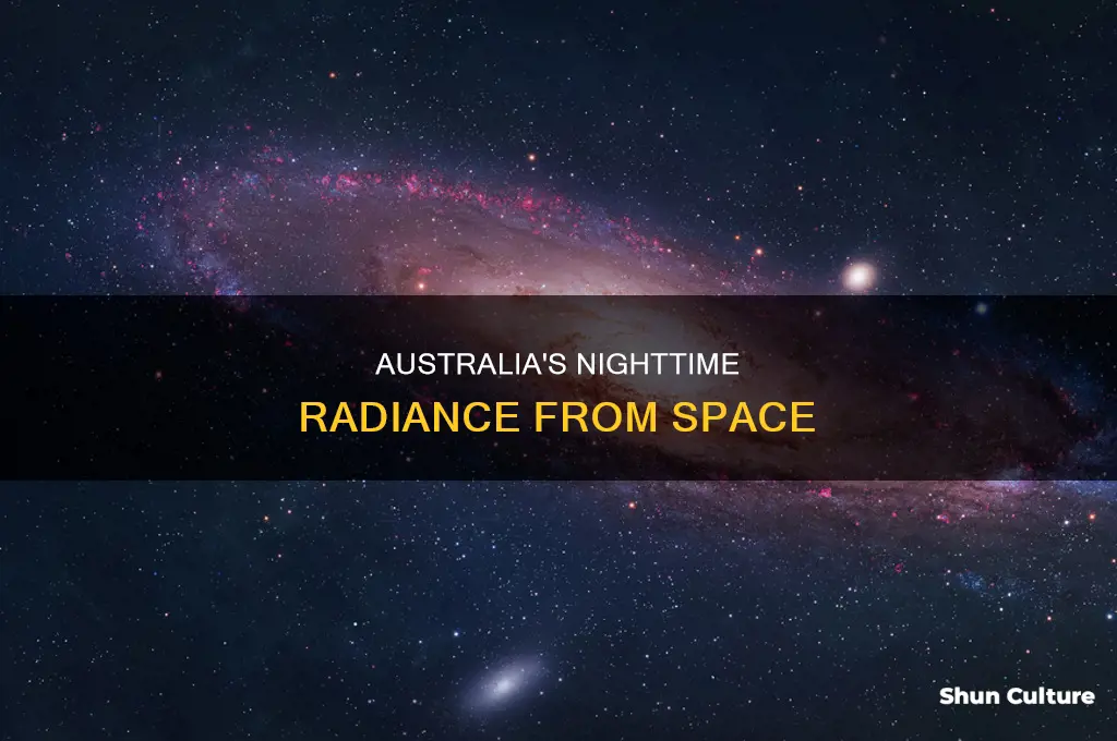what does australia look like at night from space