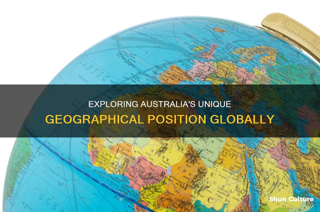 what does australia look like on a globe