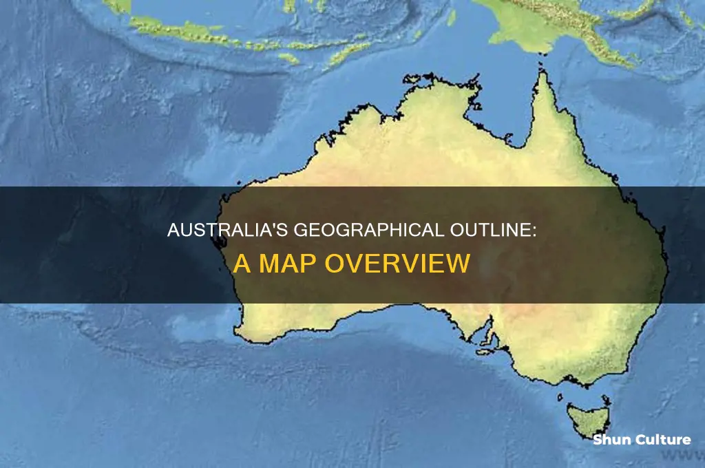what does australia look like on a map