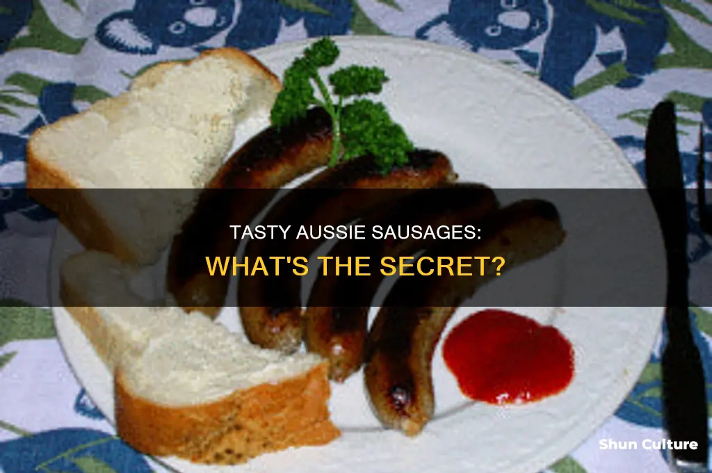 what does australian sausage taste like