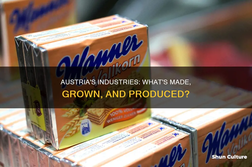 what does austria make and grow