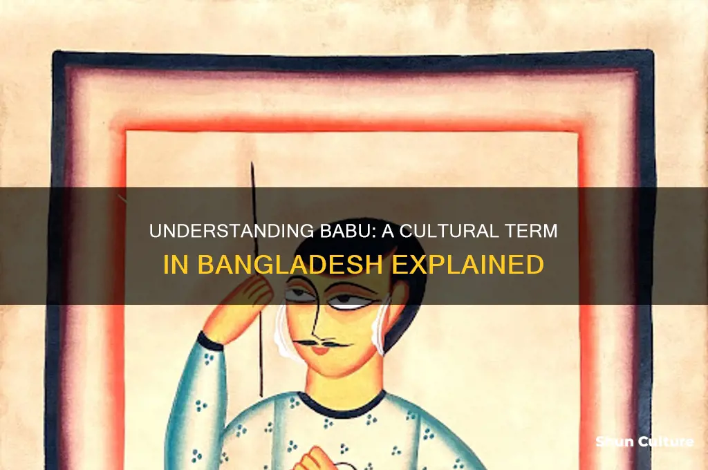 what does babu mean in bangladesh