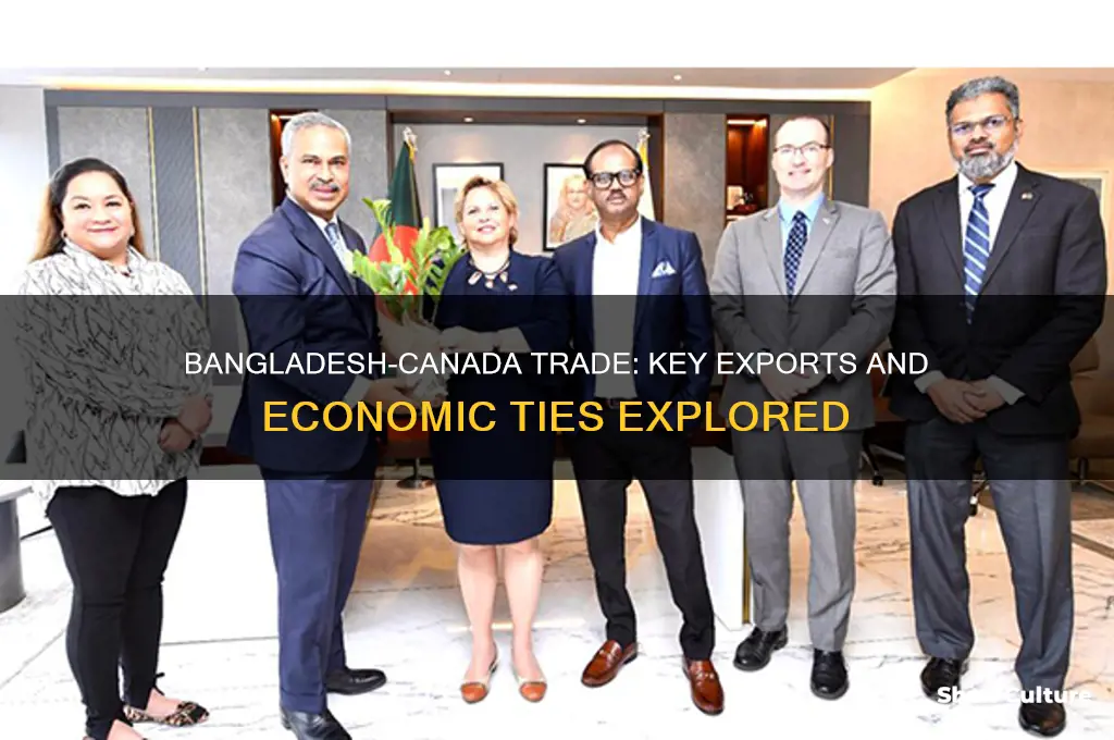 what does bangladesh export to canada