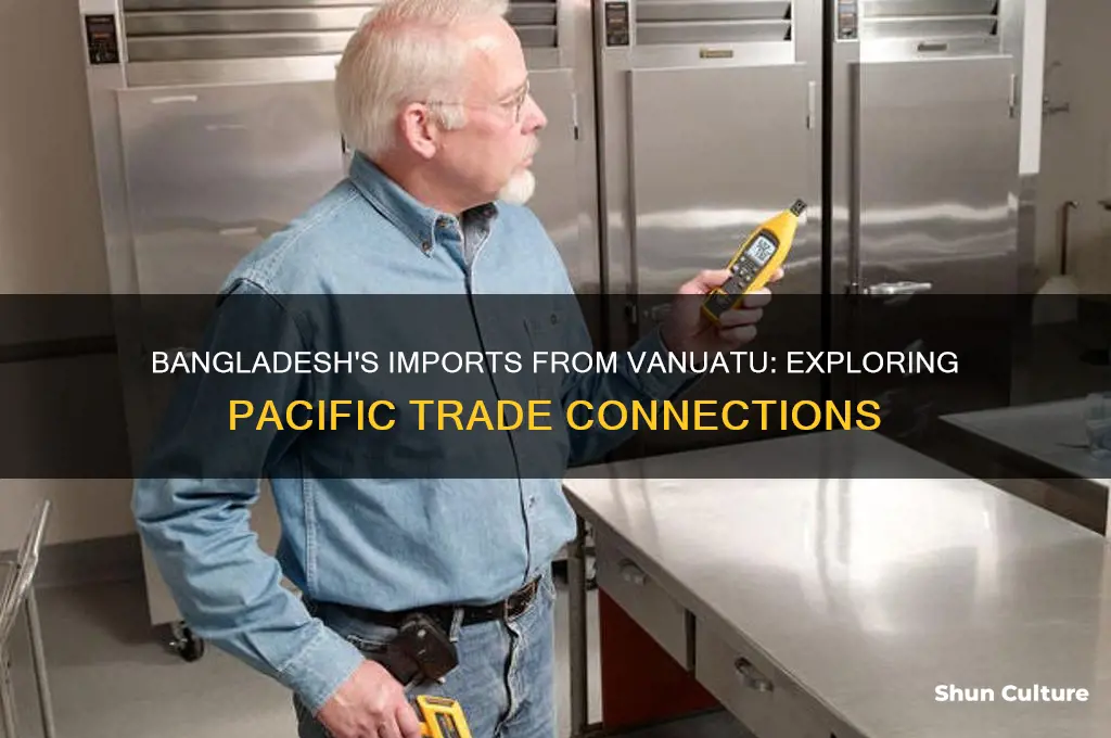 what does bangladesh import from vanuatu island in pacific ocean