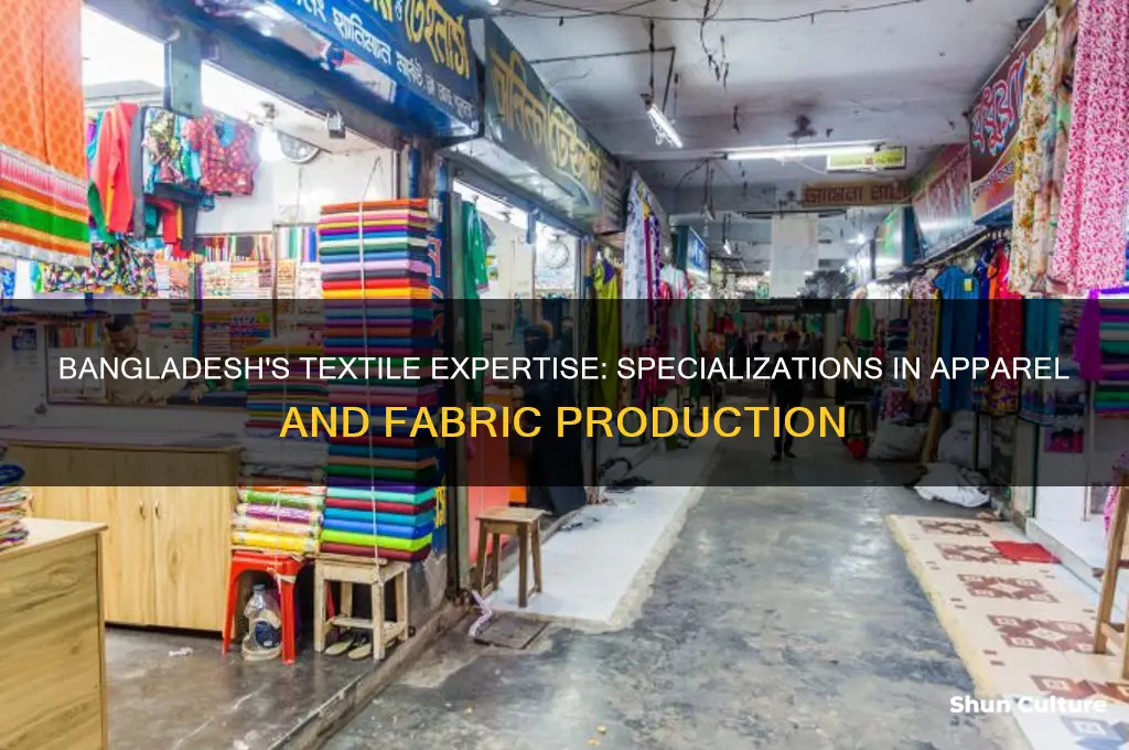what does bangladesh specialze in in textiles and apparel