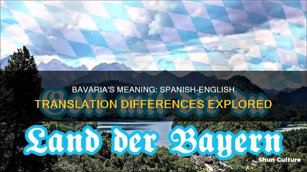 what does bavaria mean spanish to english translation