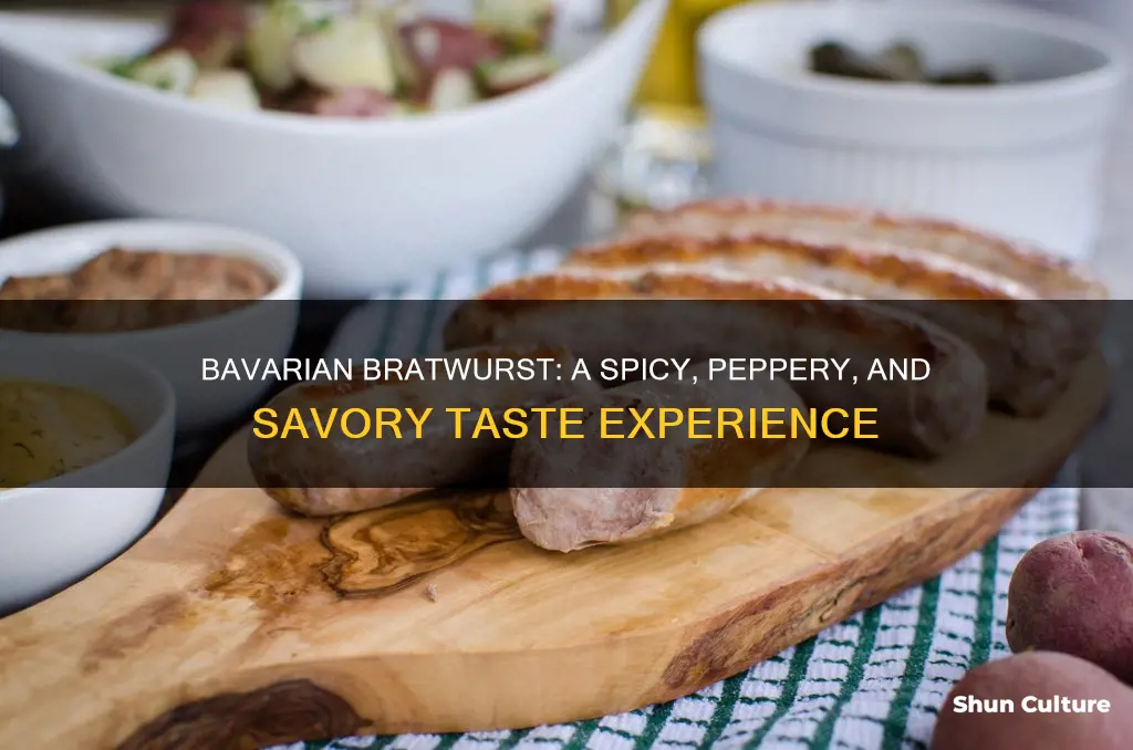 what does bavarian bratwurst taste like