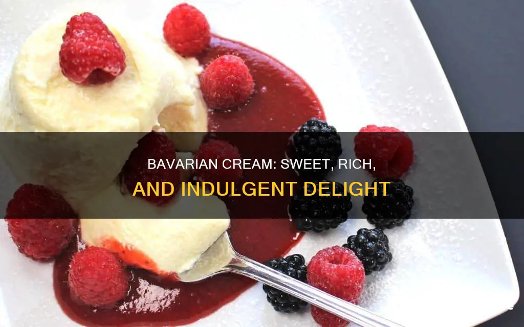 what does bavarian cream taste like