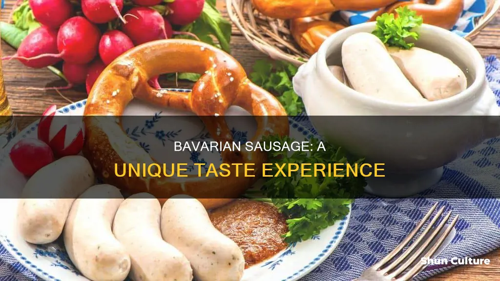 what does bavarian sausage taste like