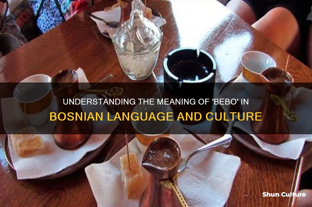 what does bebo mean in bosnian