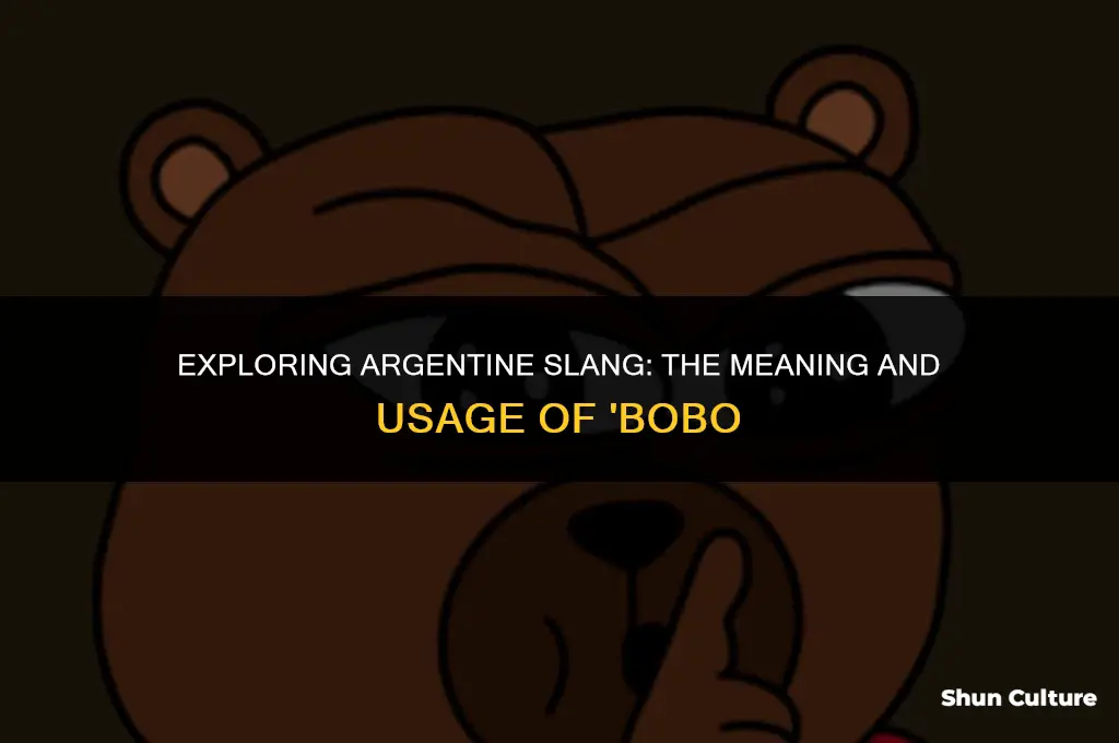 what does bobo mean in argentina