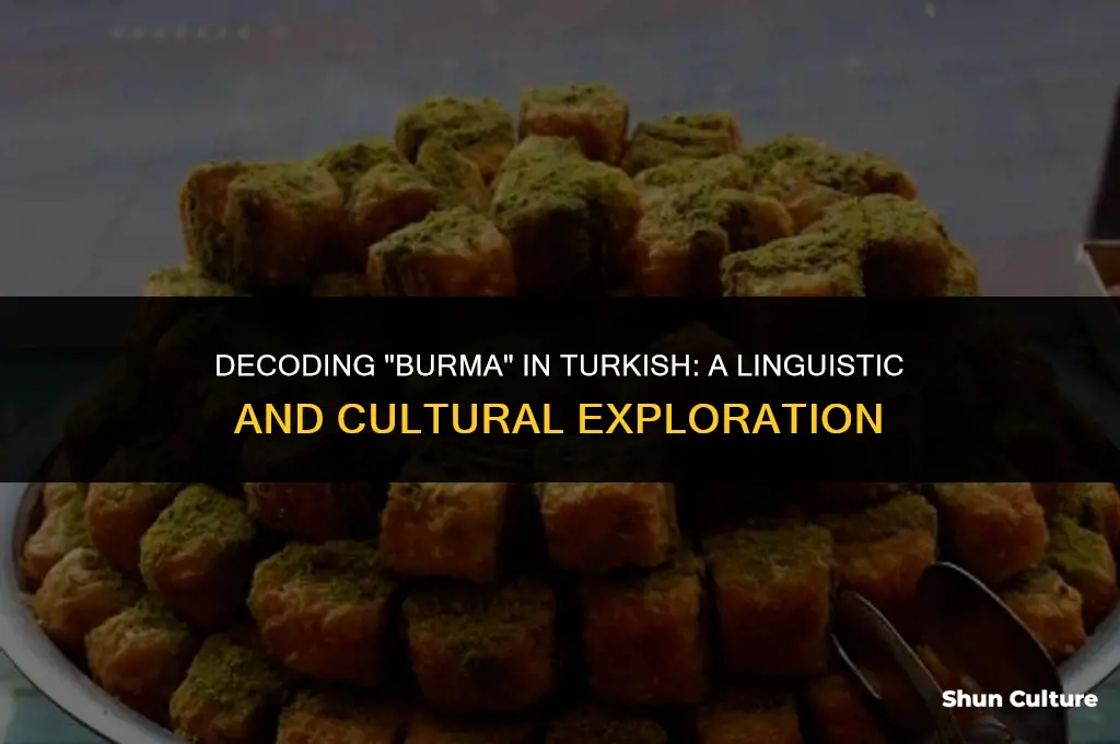 what does burma mean in turkish