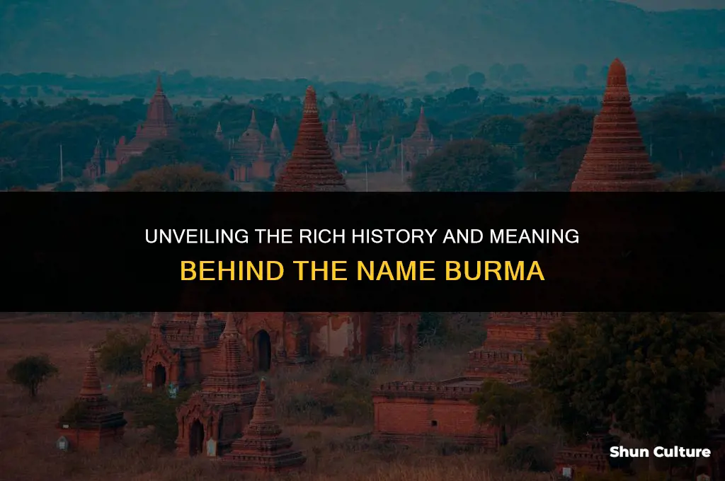 what does burma mean