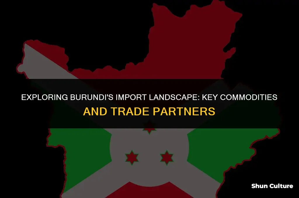 what does burundi import
