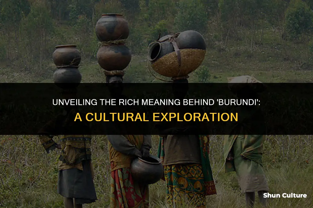 what does burundi mean