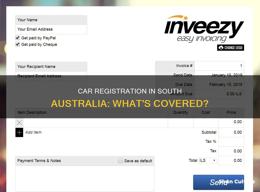 what does car registration cover in south australia