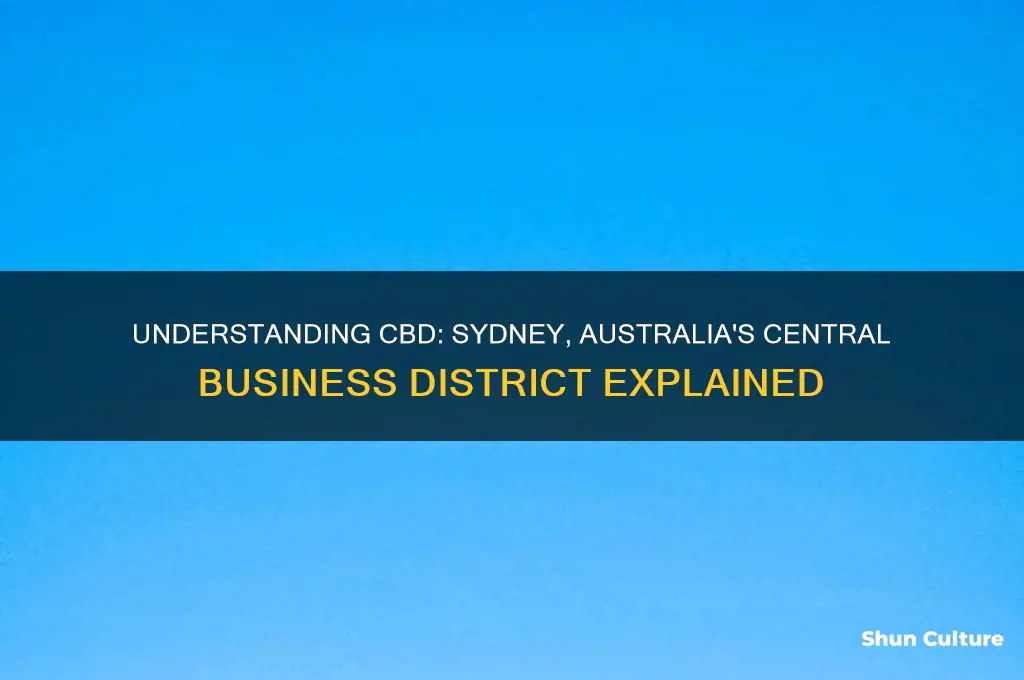what does cbd stand for in sydney australia