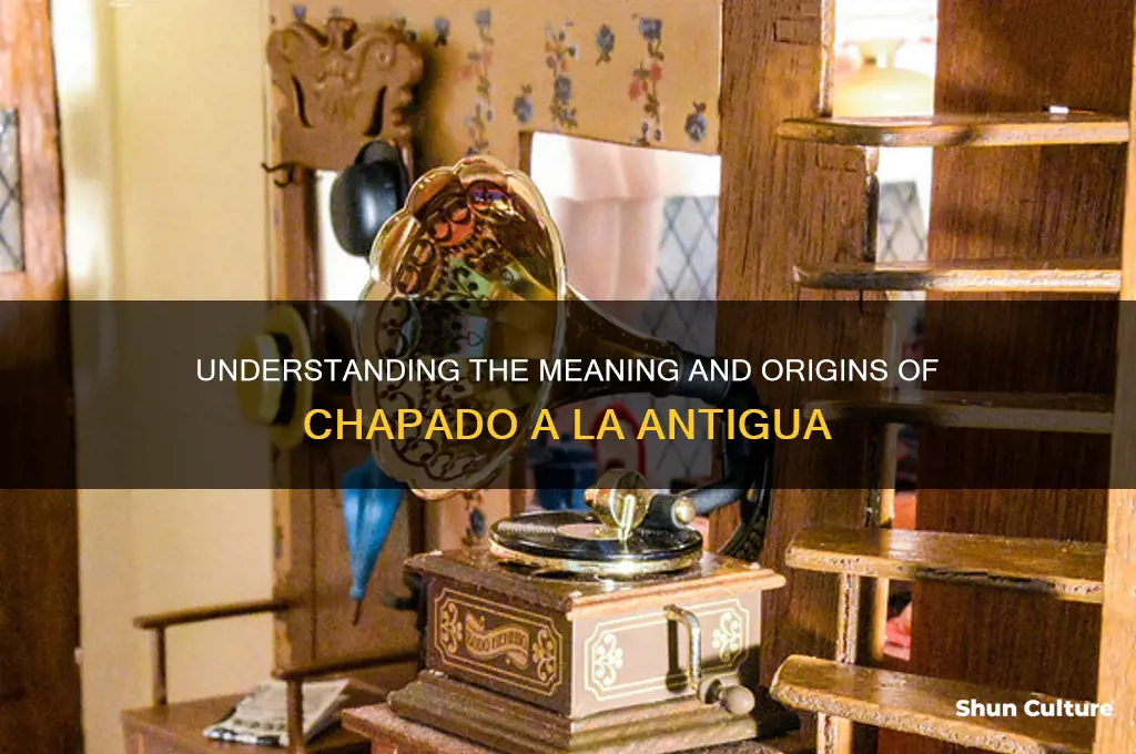 what does chapado a la antigua mean