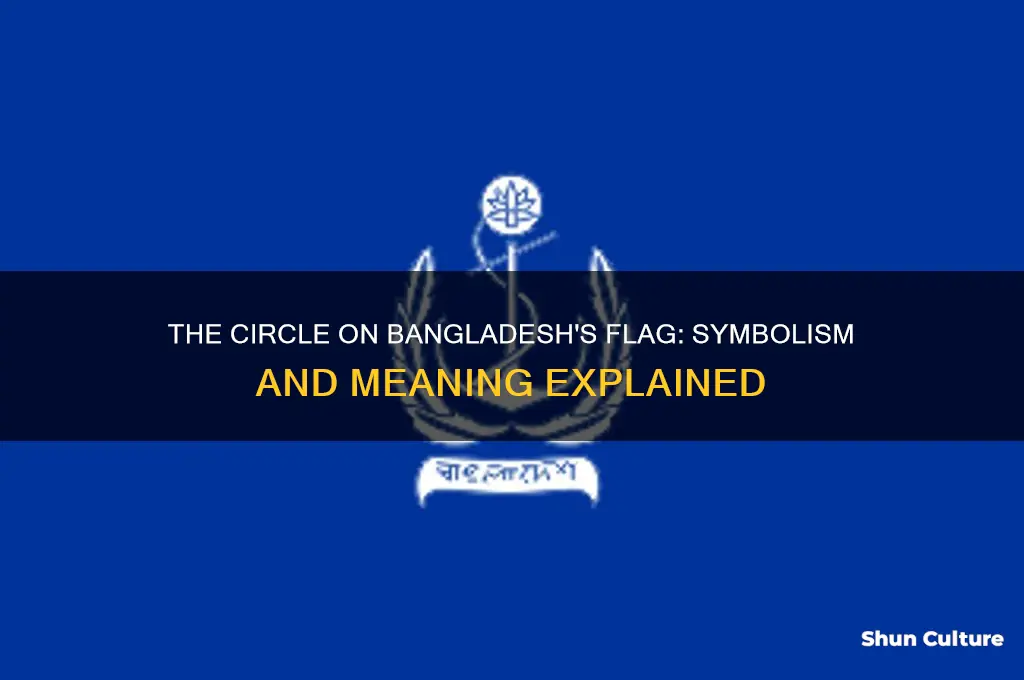 what does circle on bangladesh flag mean