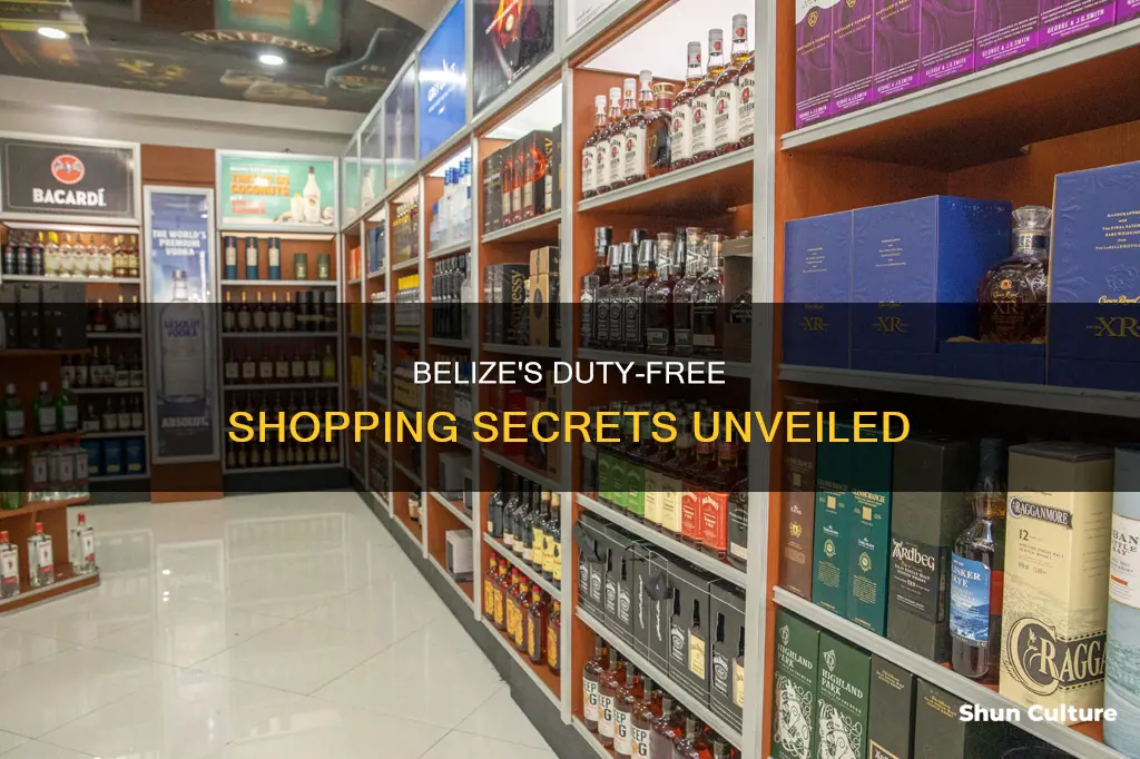 what does duty free in belize sell