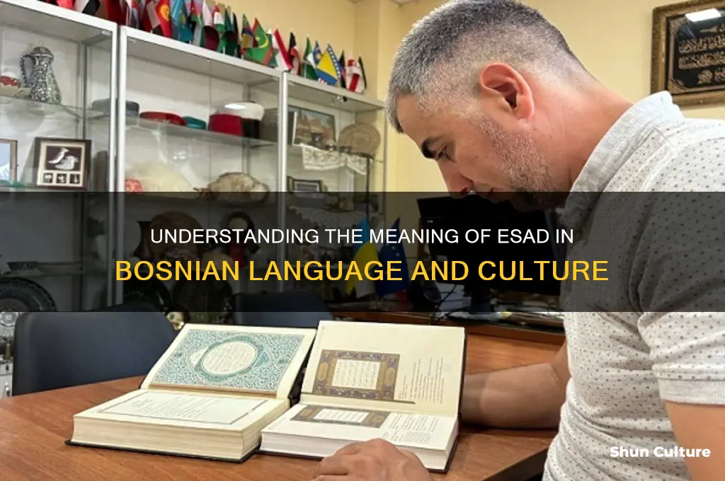 what does esad mean in bosnian