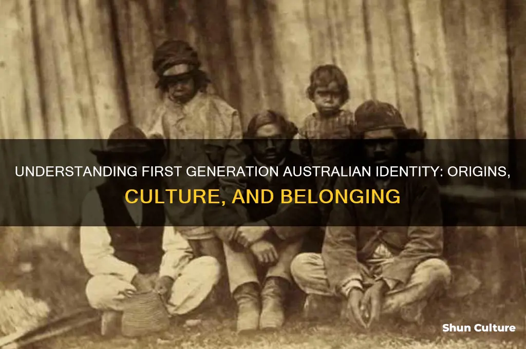 what does first generation australian mean