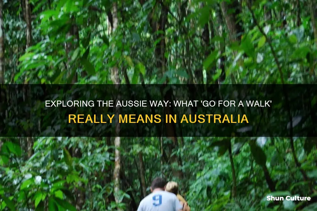 what does go for a walk mean in australia