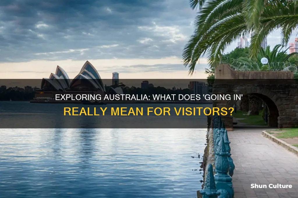 what does going in australia mean