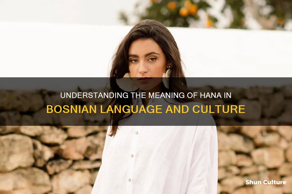 what does hana mean in bosnian