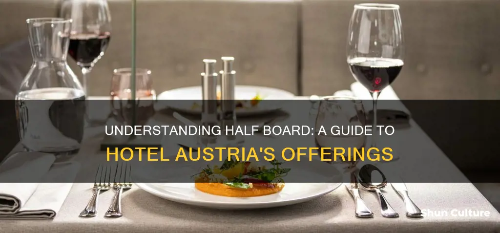 what does it mean half board in hotel austria