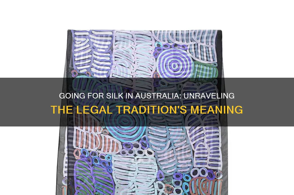 what does it mean in australia to go for silk