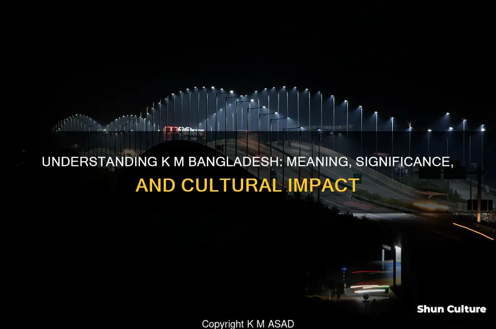 what does k m bangladesh