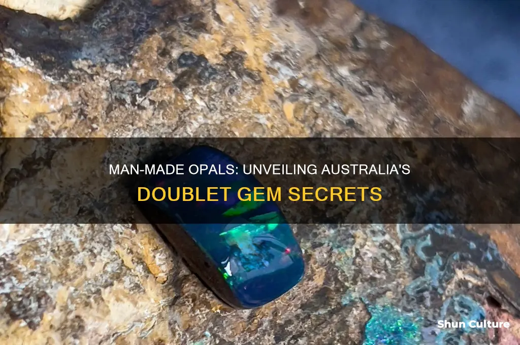 what does manmade australian doublet opal look like