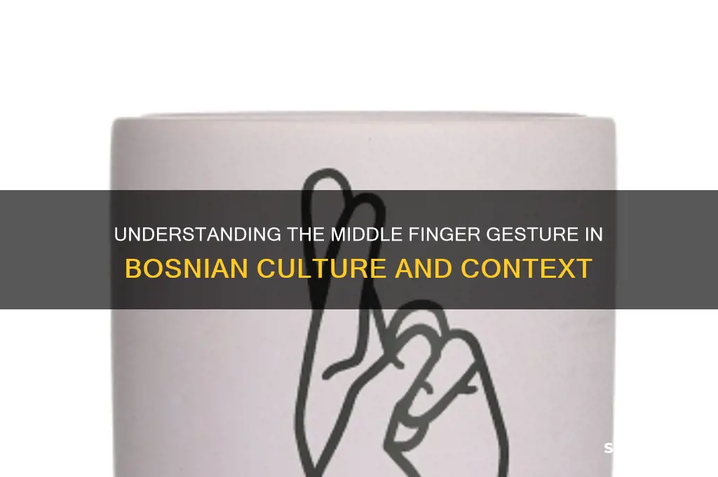 what does middle finger mean in bosnia