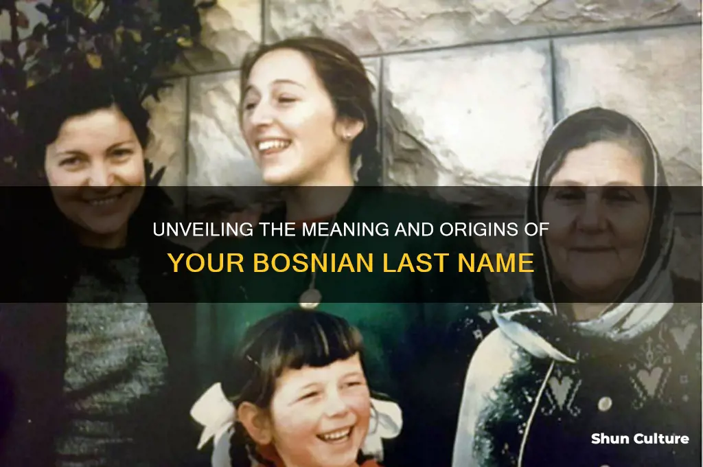 what does my bosnian last name mean
