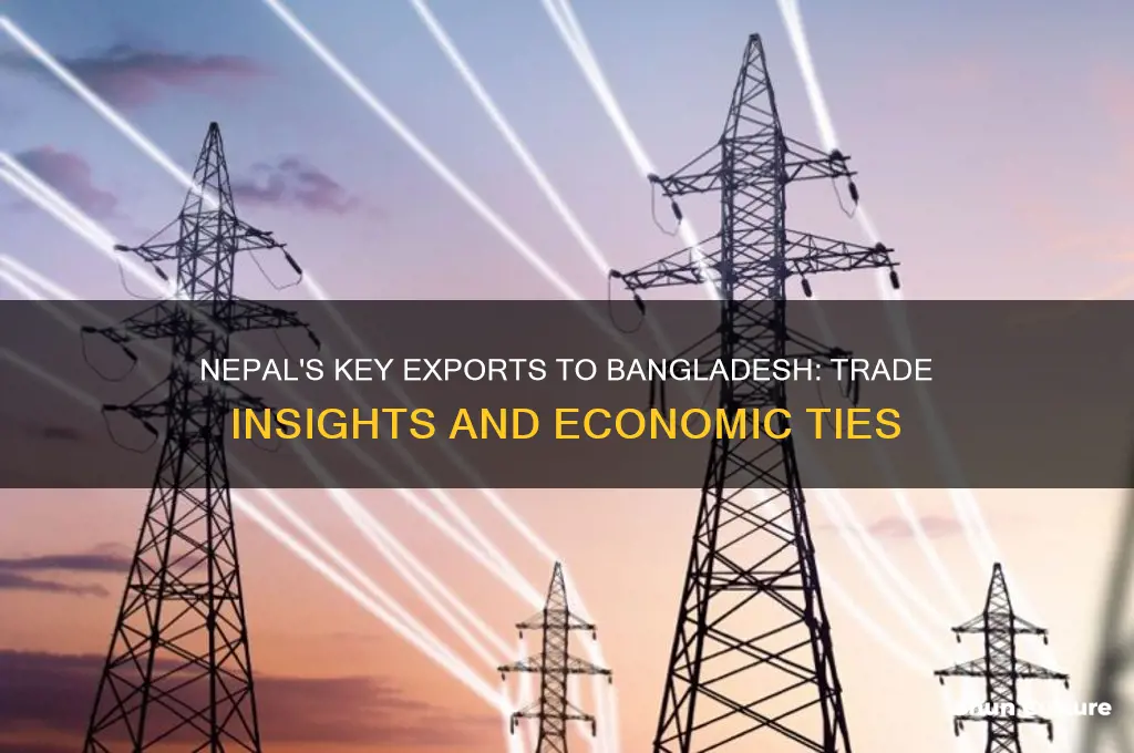 what does nepal export bangladesh