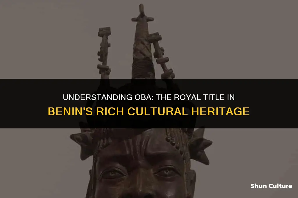 what does oba mean in benin