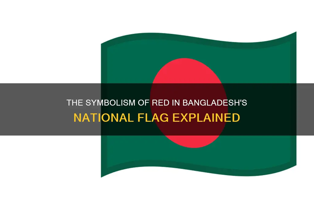 what does red represent in bangladesh flag