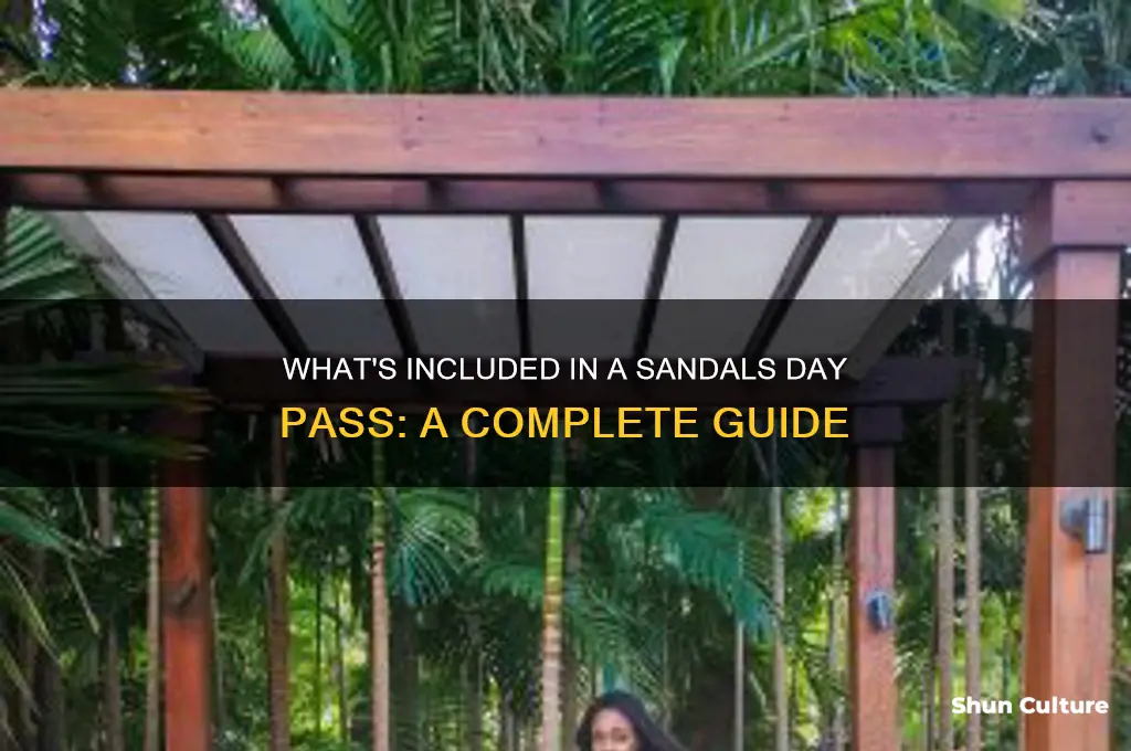 what does sandals day pass include