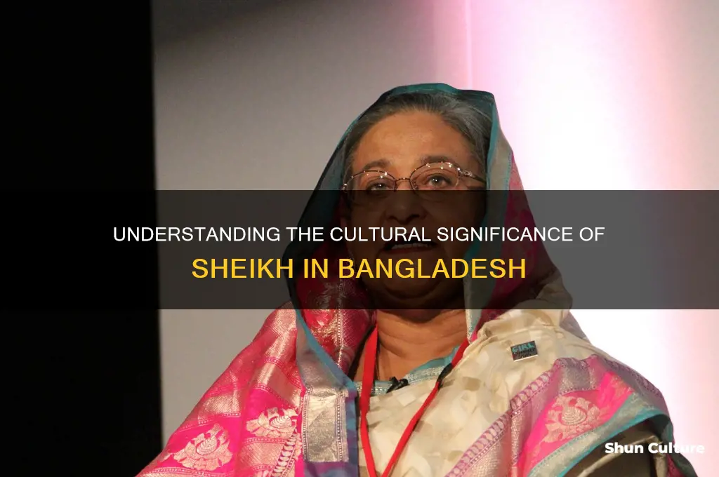 what does sheikh mean in bangladesh