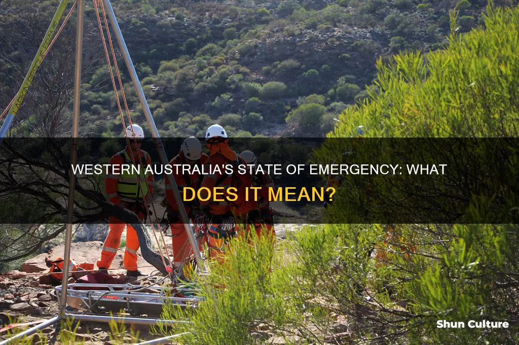 what does state of emergency mean in western australia