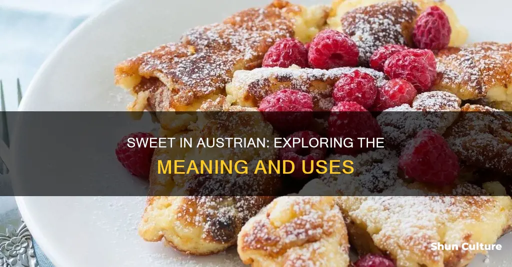 what does sweet mean in austrian