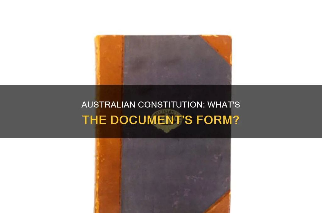 what does the australian constitution look like