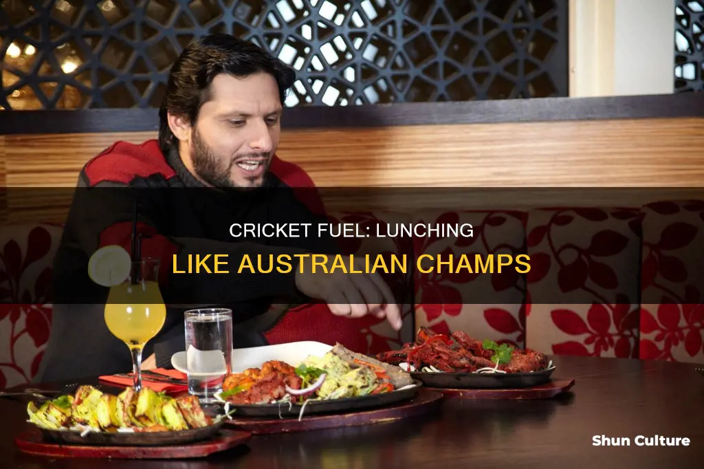 what does the australian cricket team eat for lunch
