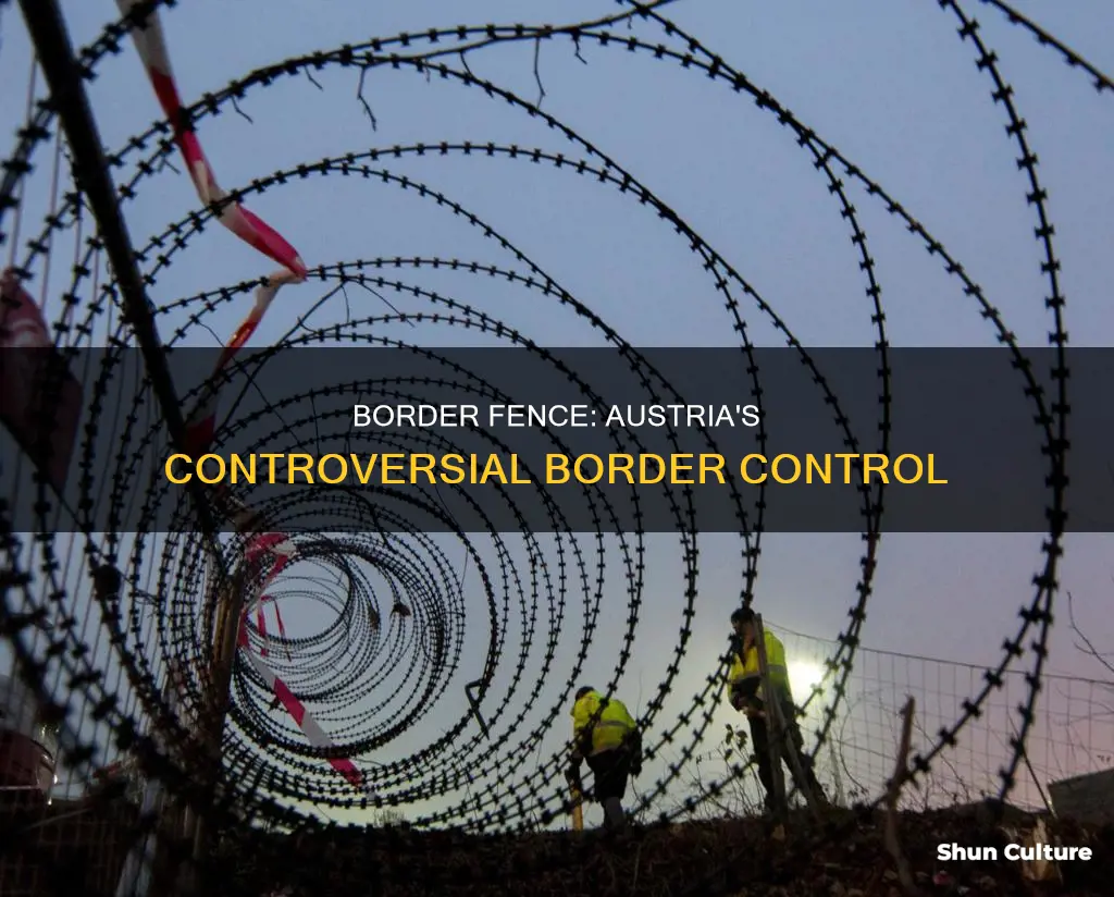 what does the austrian border fence border