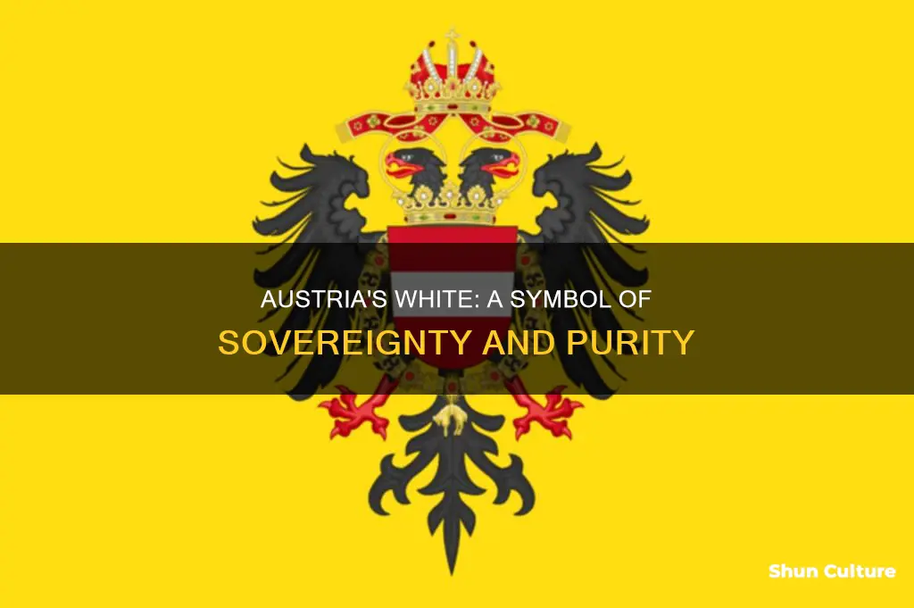 what does the color white represent on the austrian flag