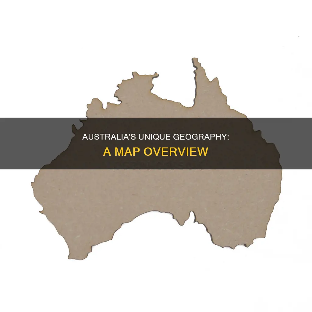 what does the country australia look like on a map