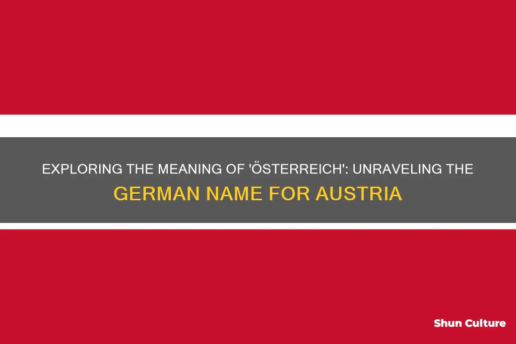 what does the german name for austria mean