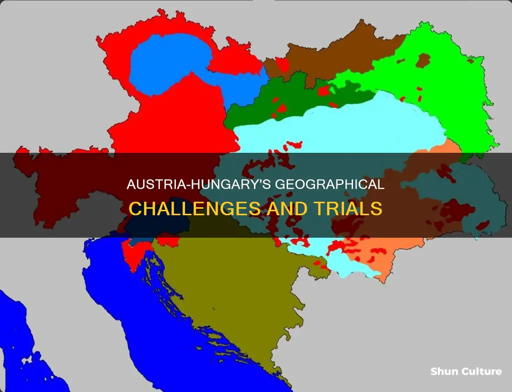 what does the map suggest about challenges faced by austria-hungary